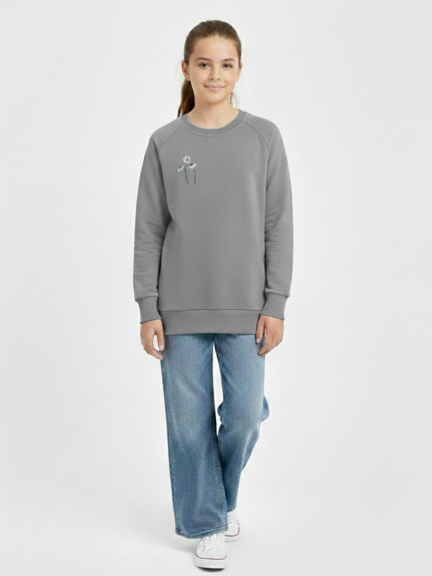 Giyinse Duru Kız Çocuk Sweat Gri