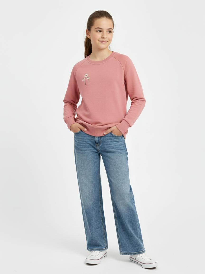 Giyinse Duru Kız Çocuk Sweat Pembe