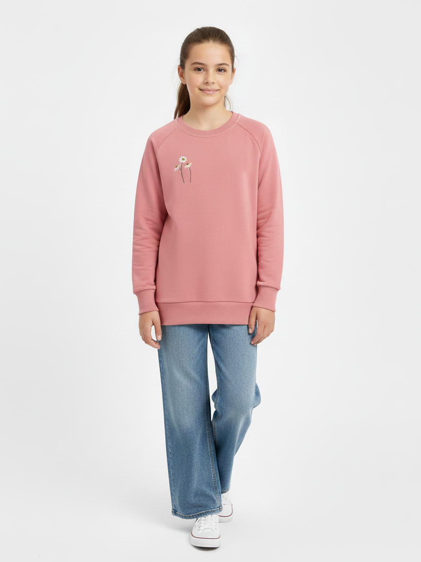 Giyinse Duru Kız Çocuk Sweat Pembe