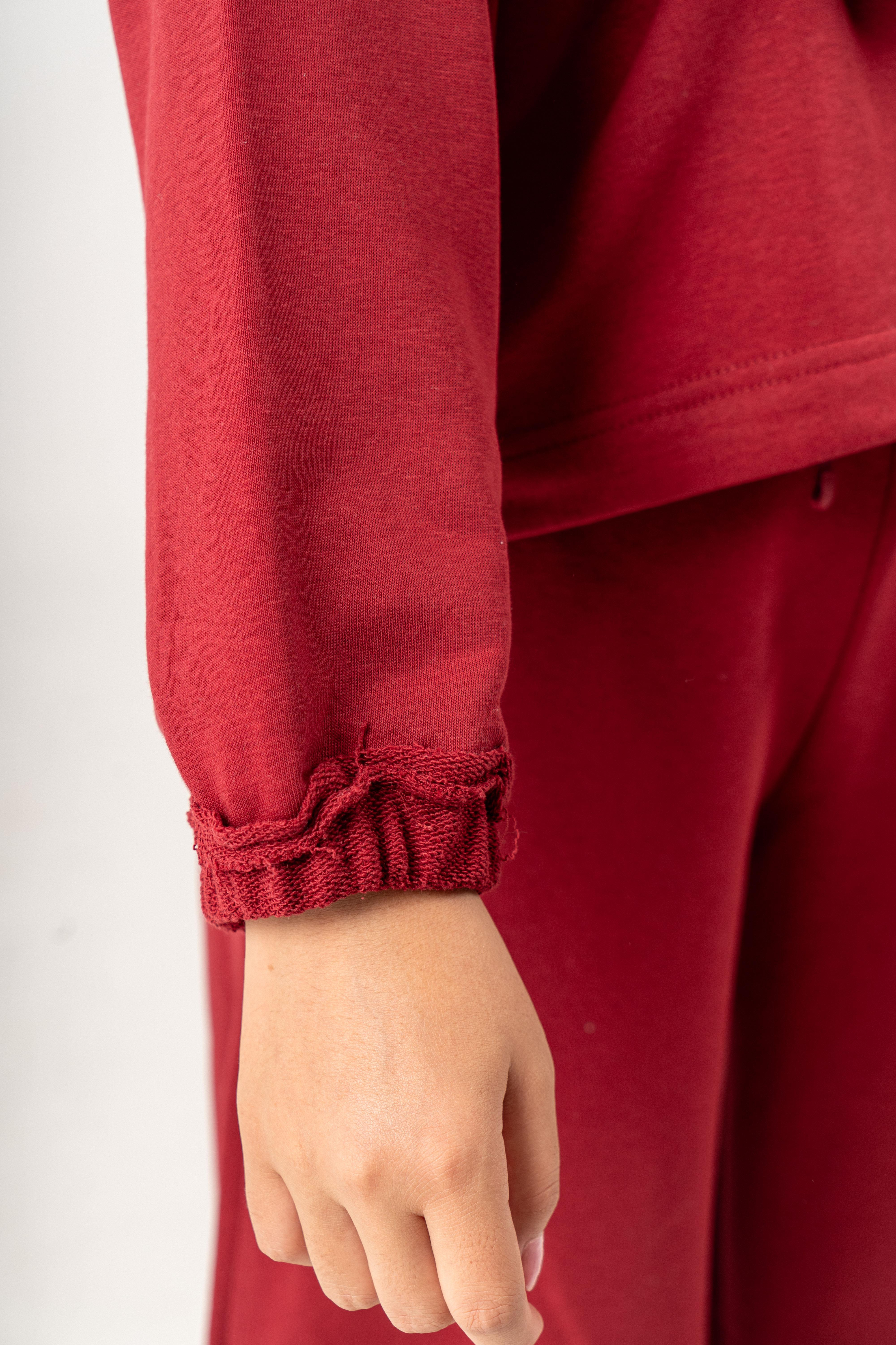 Glow Fit Eşofman Takımı Bordo