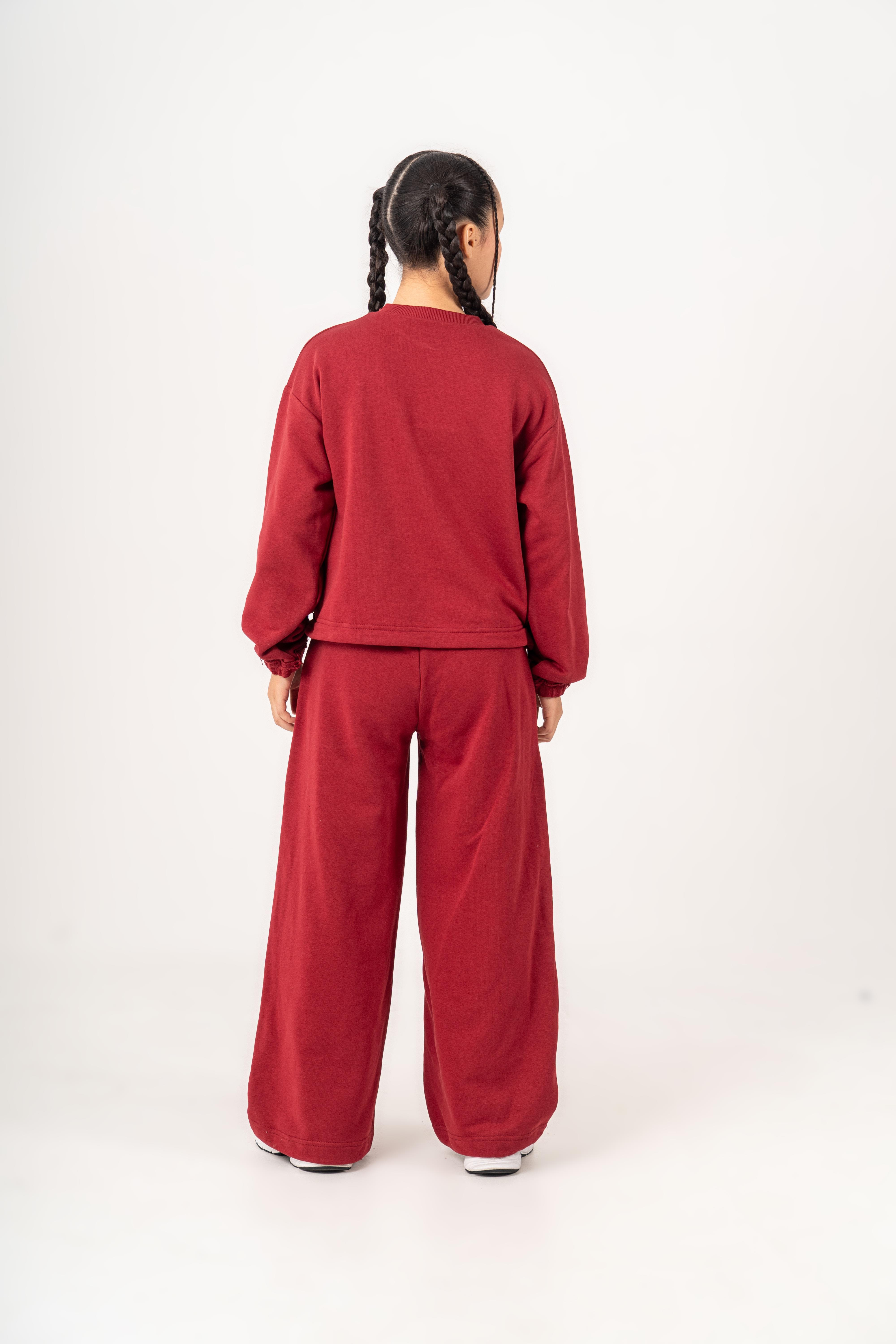 Glow Fit Eşofman Takımı Bordo