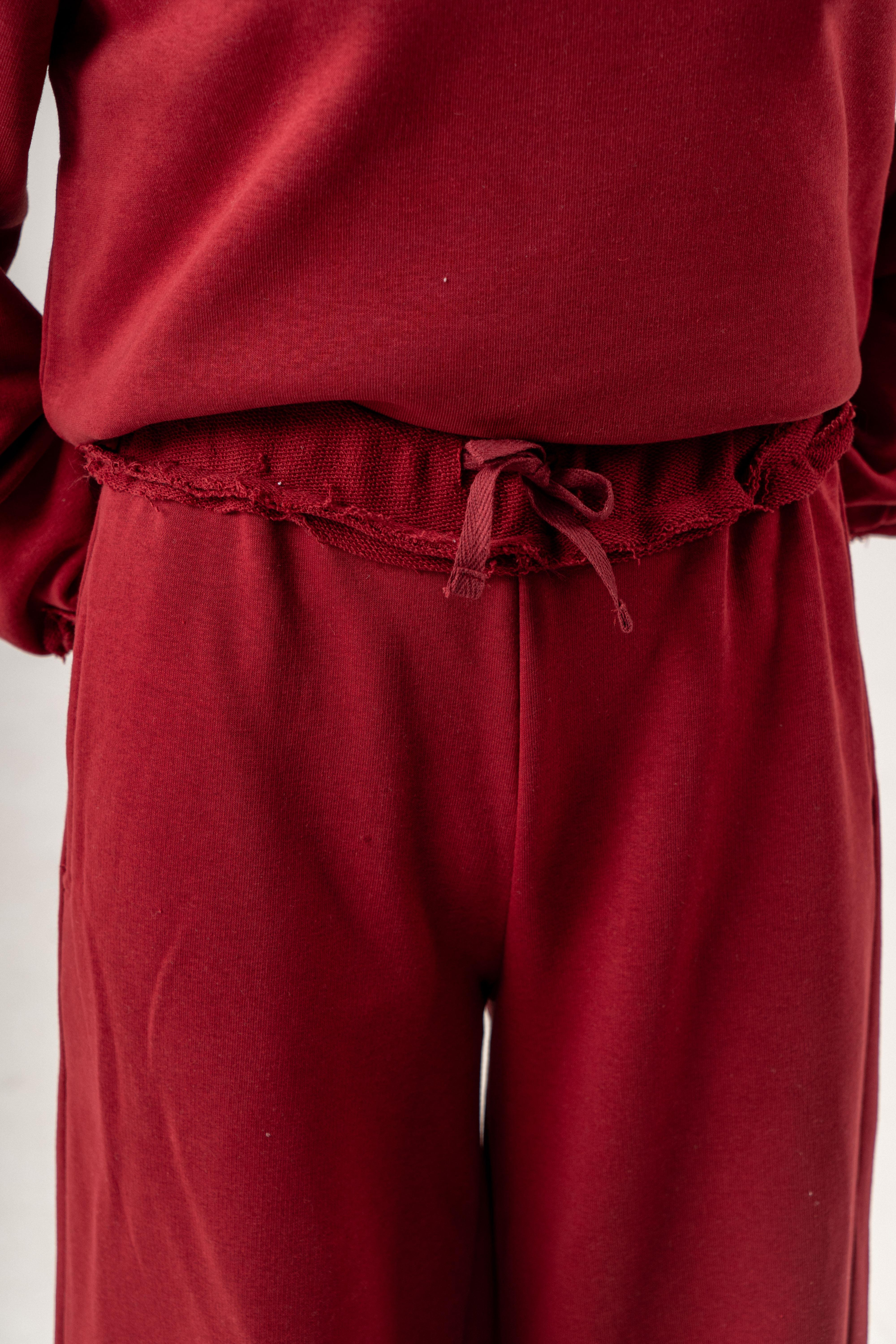 Glow Fit Eşofman Takımı Bordo
