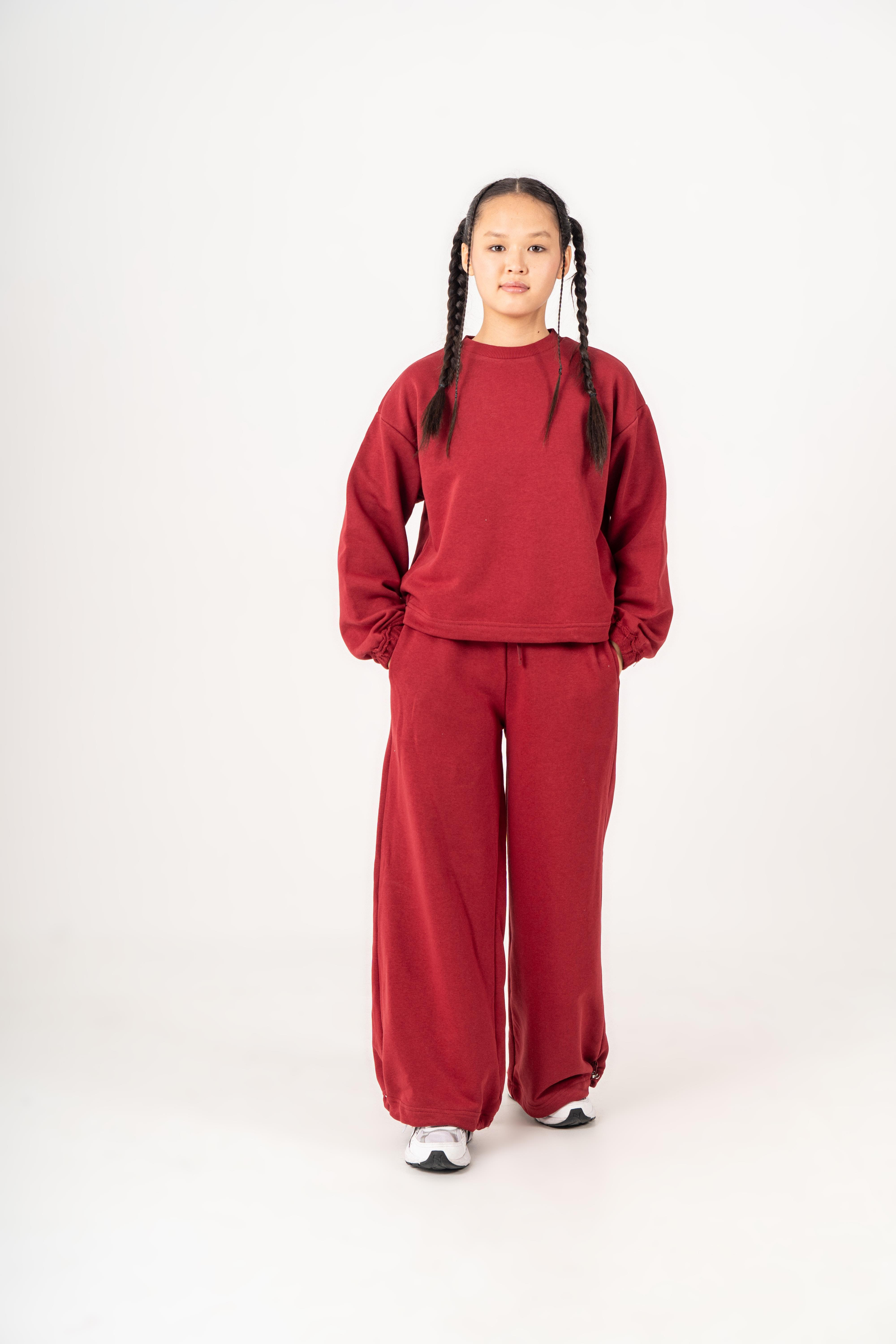 Glow Fit Eşofman Takımı Bordo