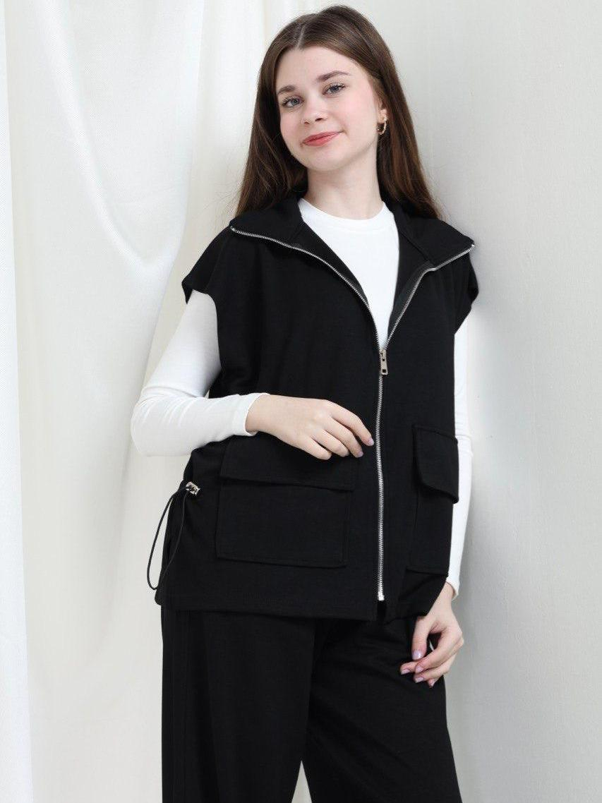 Görkem Kız Çocuk Yelen Pantolon Takımı Siyah