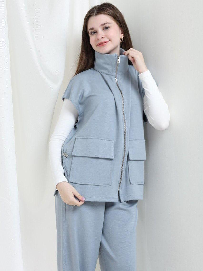 Görkem Kız Çocuk Yelen Pantolon Takımı Mavi