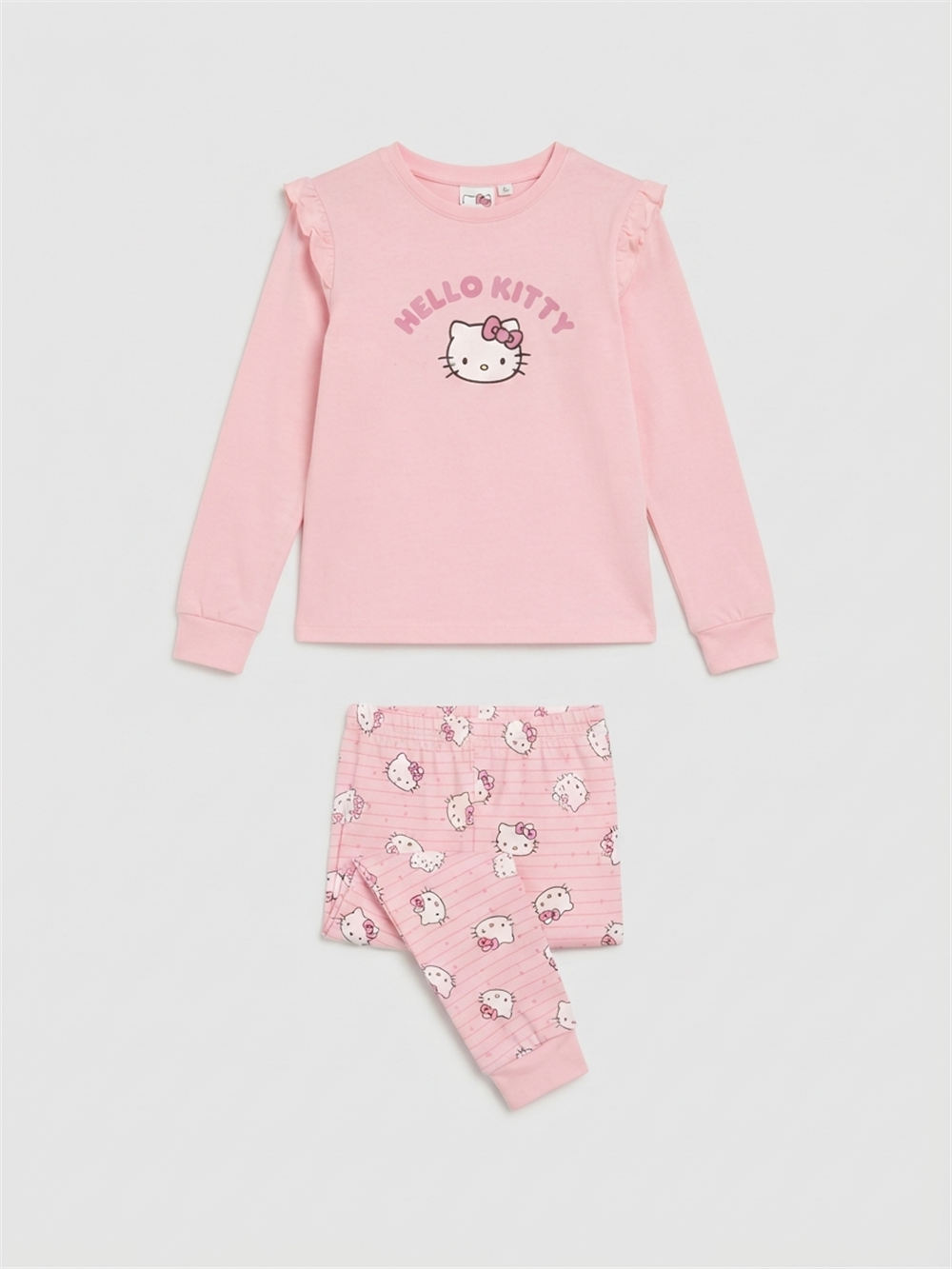 Hemina Kız Çocuk Pijama Takımı Pembe
