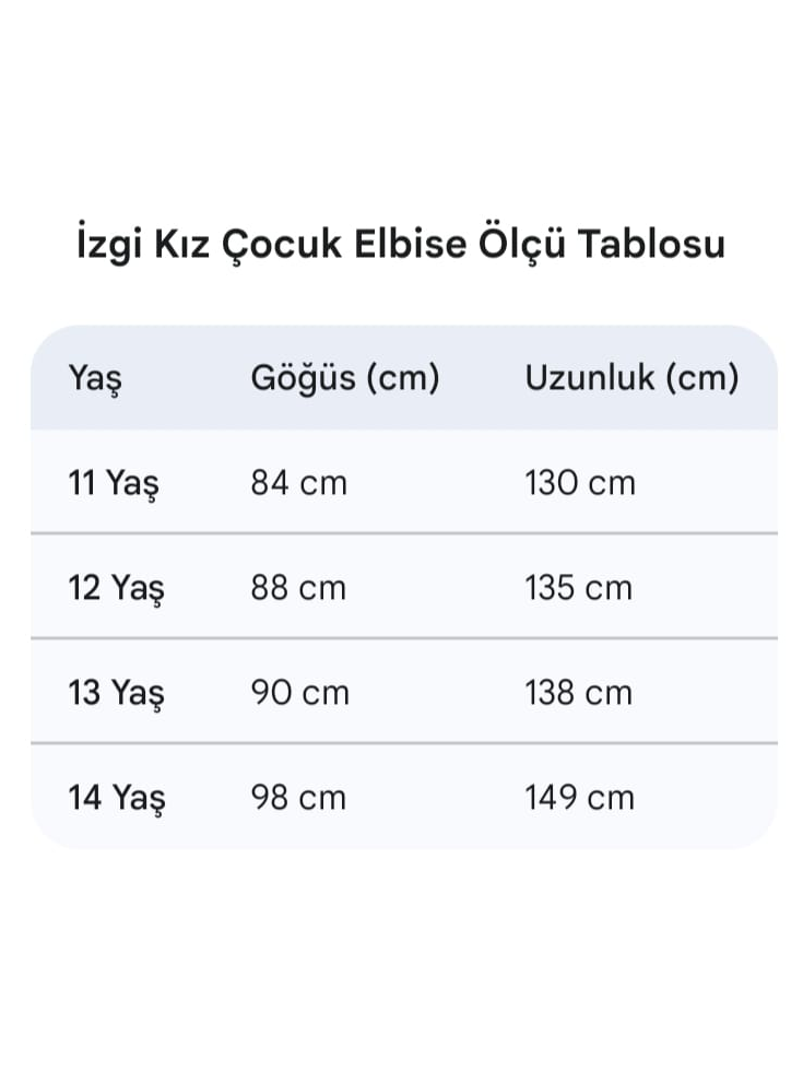 İzgi Kız Çocuk Elbise Siyah - Tesettür Elbise 