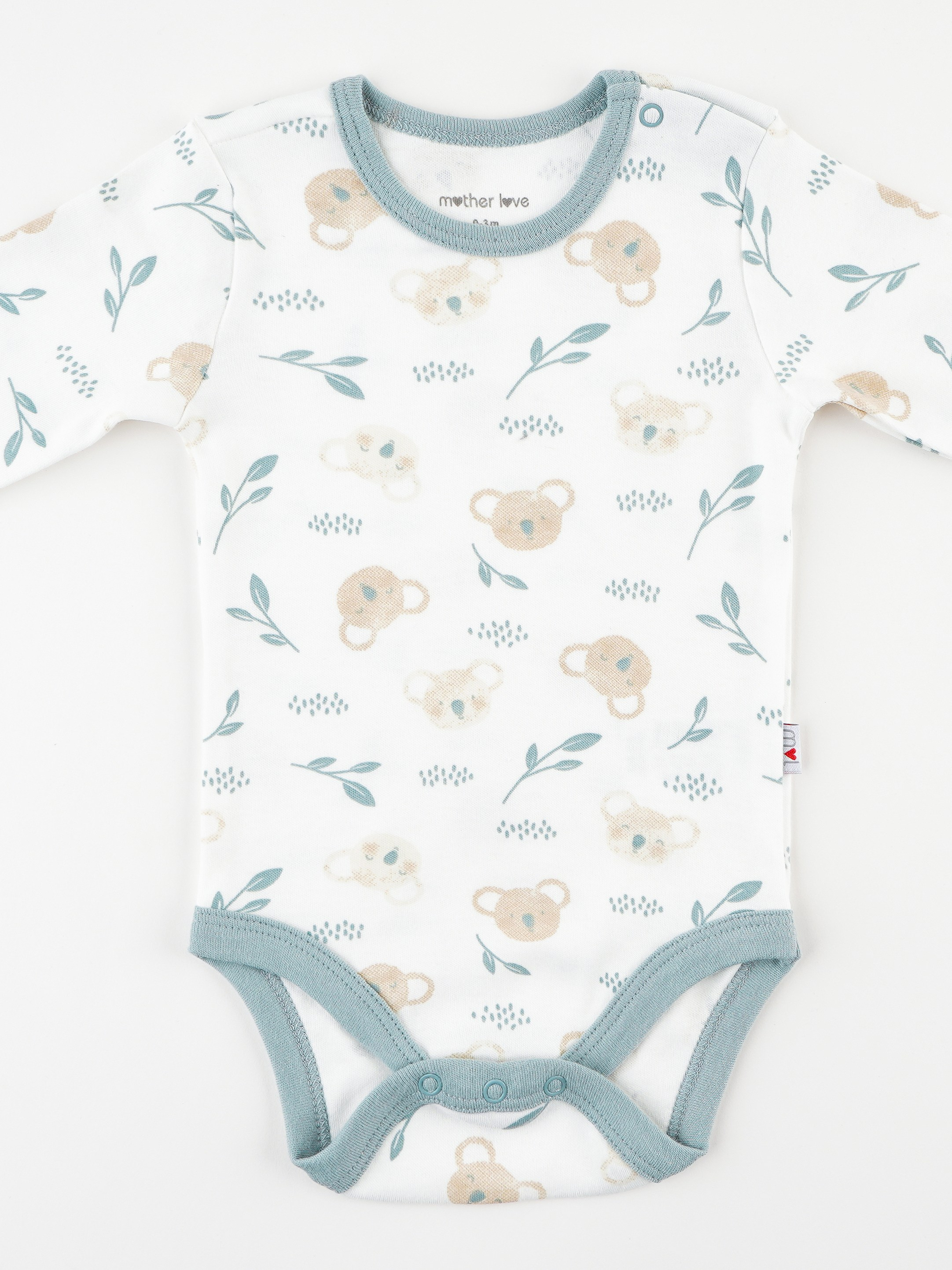 Koala 2'li Uzun Kollu Bebek Çıtçıtlı Badi