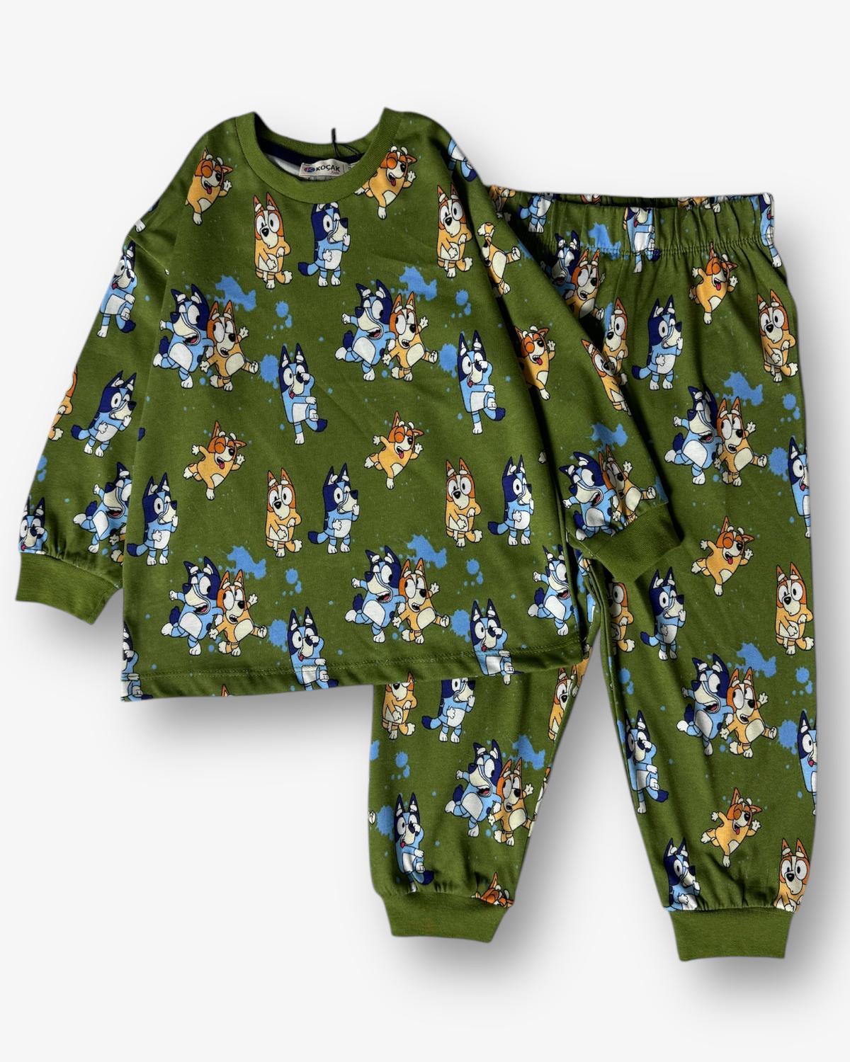 Koçak Bluey Pijama Takımı Yeşil