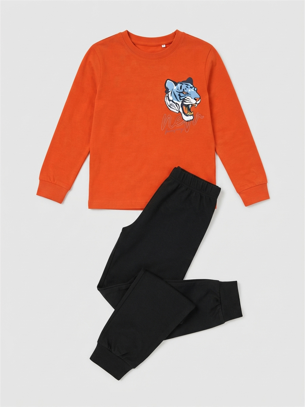 Kurta Erkek Çocuk Pijama Takımı Turuncu