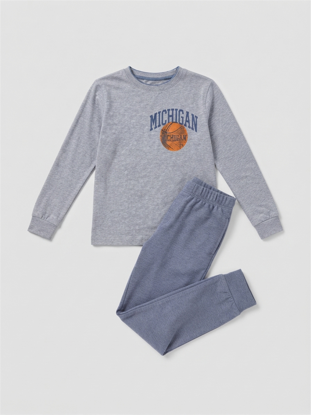 Larta Erkek Çocuk Pijama Takımı Gri