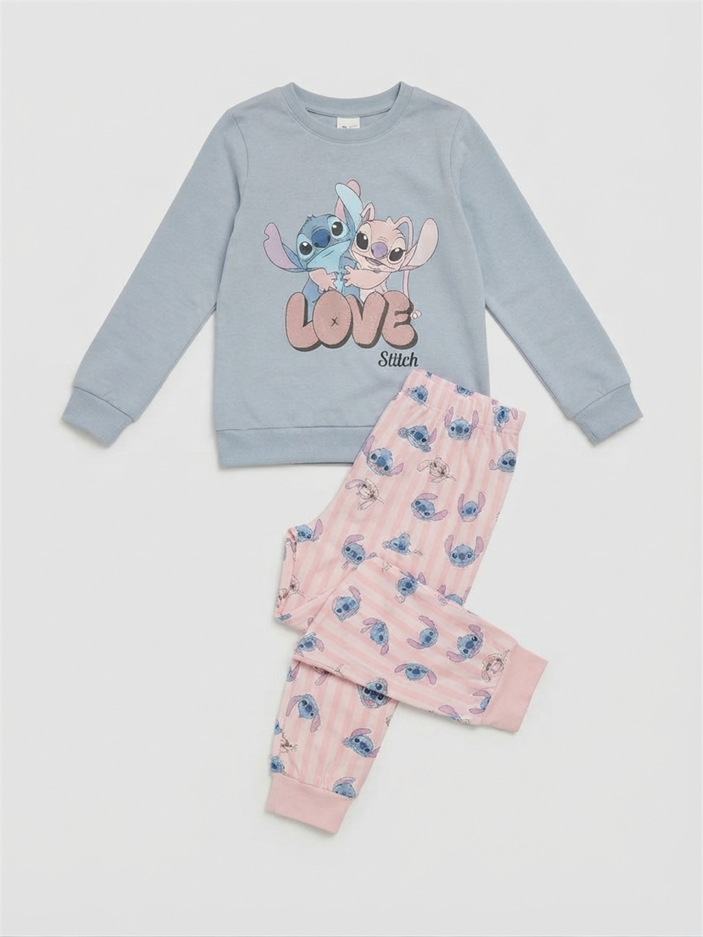 Lemina Kız Çocuk Pijama Takımı Mavi