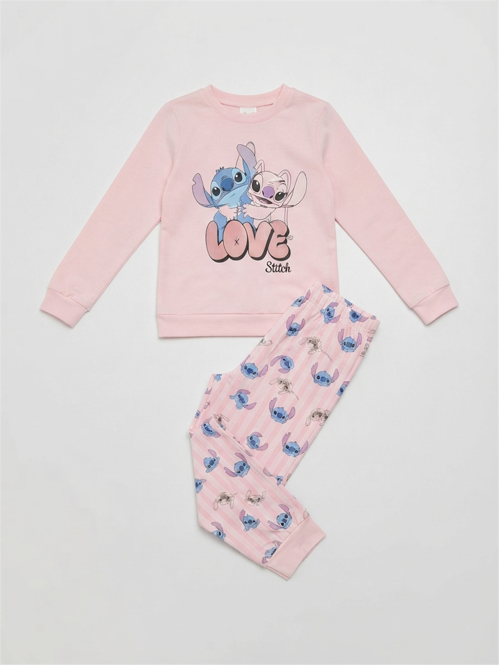 Lemina Kız Çocuk Pijama Takımı Pembe