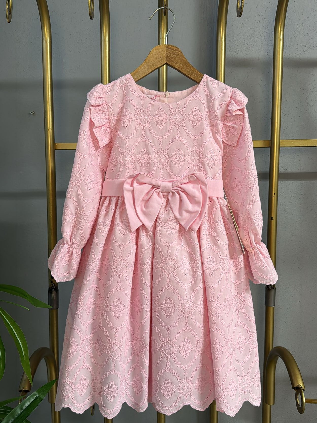 Lina Kız Çocuk Elbise Pembe