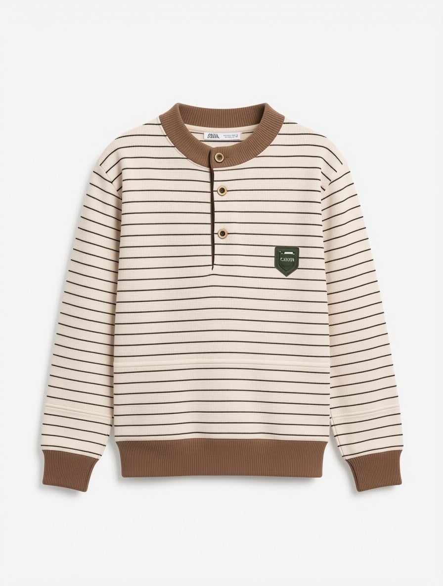 Maron Erkek Çocuk Sweatshirt Kahverengi