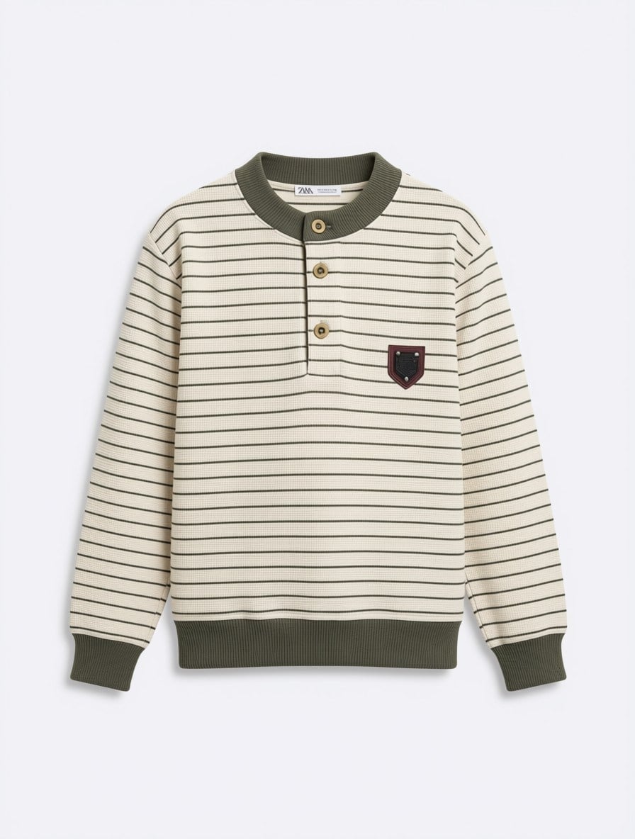 Maron Erkek Çocuk Sweatshirt Yeşil
