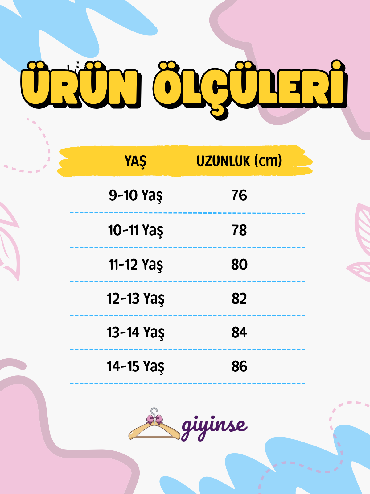 Mavice Kız Çocuk Kot Etek Mavi