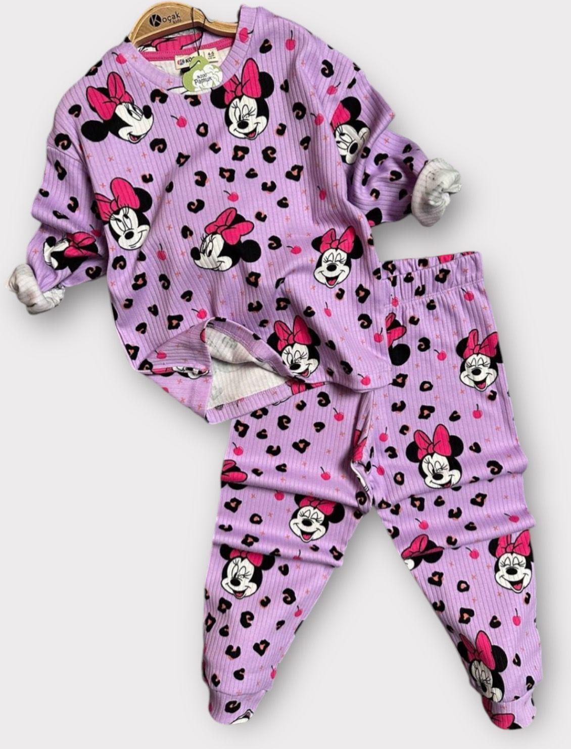 Mickey Mouse Pijama Takımı Mor