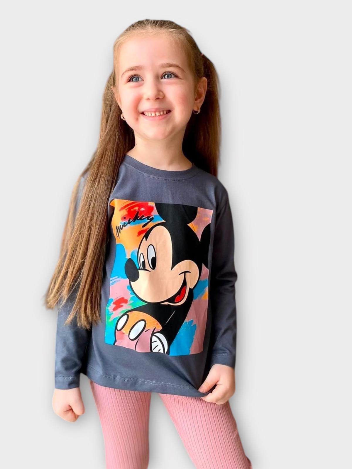 Mickey Mouse Taytlı Takım Pembe