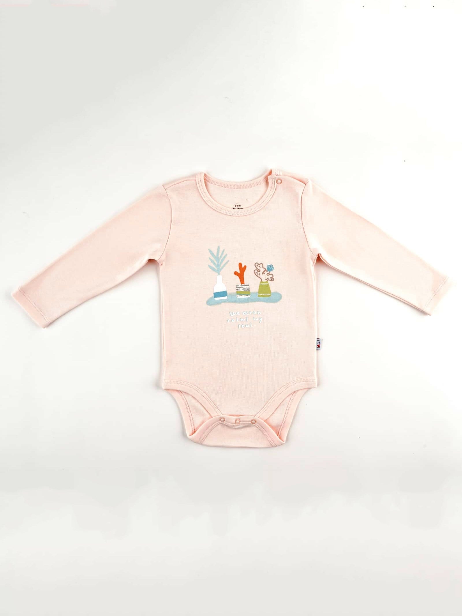 Natura Uzun Kollu Bebek Çıtçıtlı Badi