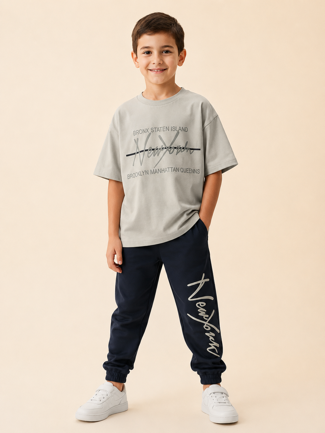 NewYork Çocuk Pijama Takımı Yeşil