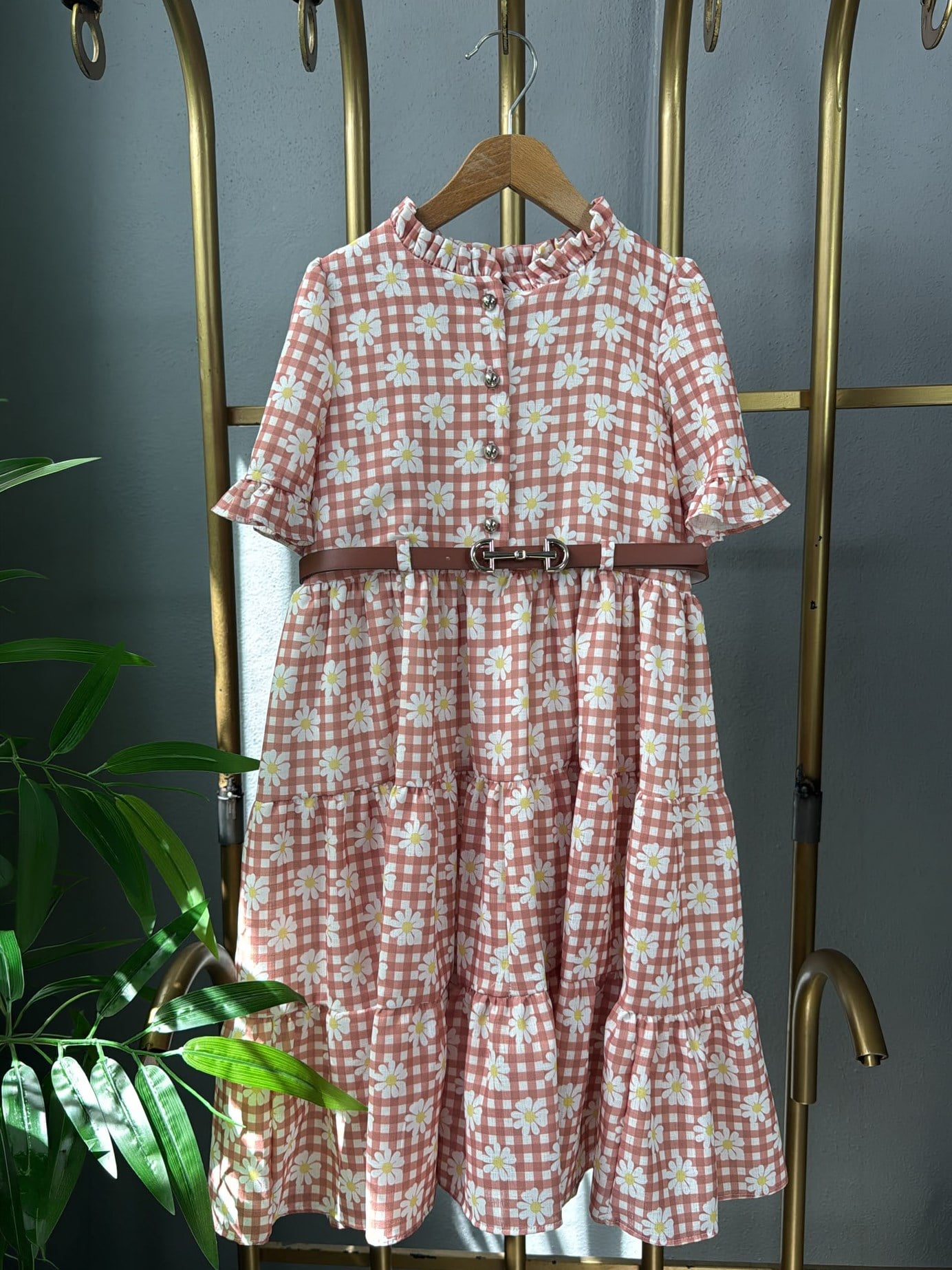 Pelin Kız Çocuk Elbise Kırmızı
