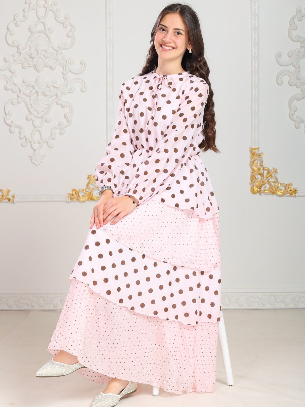 Pua Kız Çocuk Elbisesi Pembe