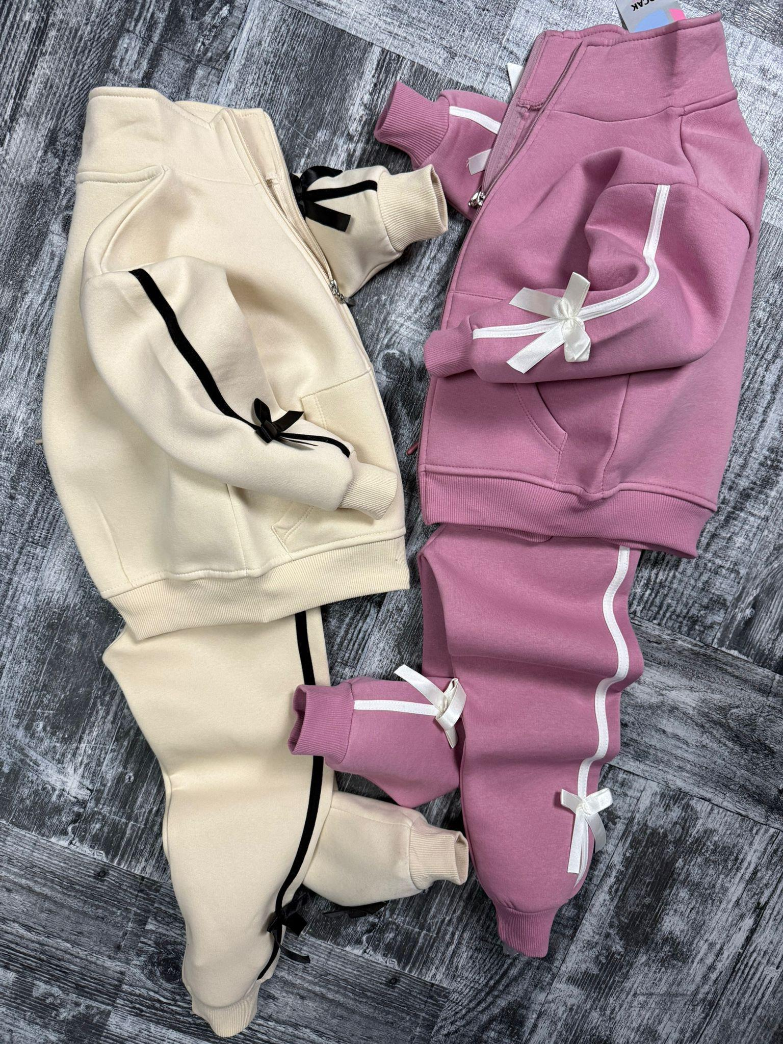 Ribbon Star Kız Çocuk Takımı Pudra