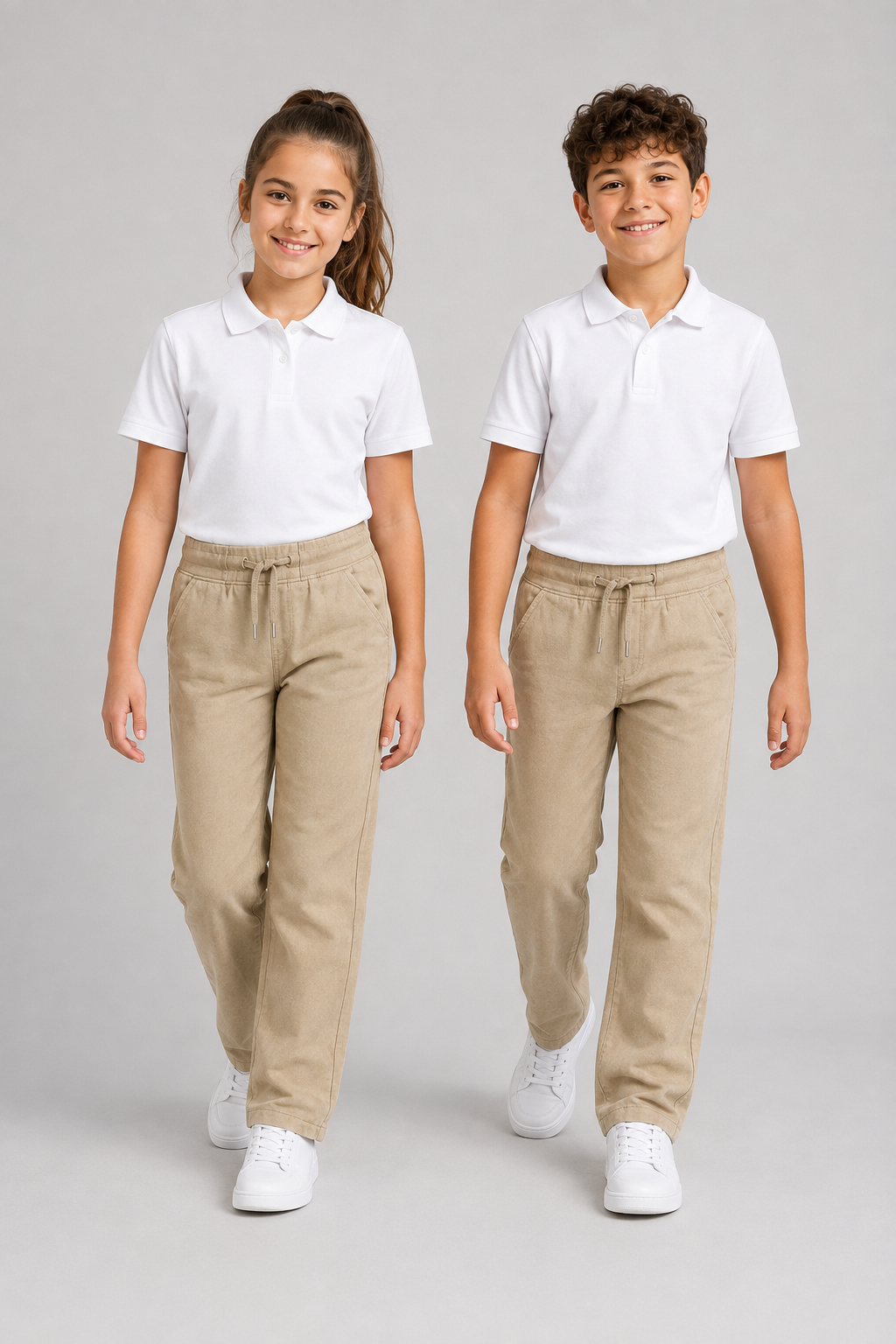 Ritim Unisex Çocuk Okul Pantolonu Bej