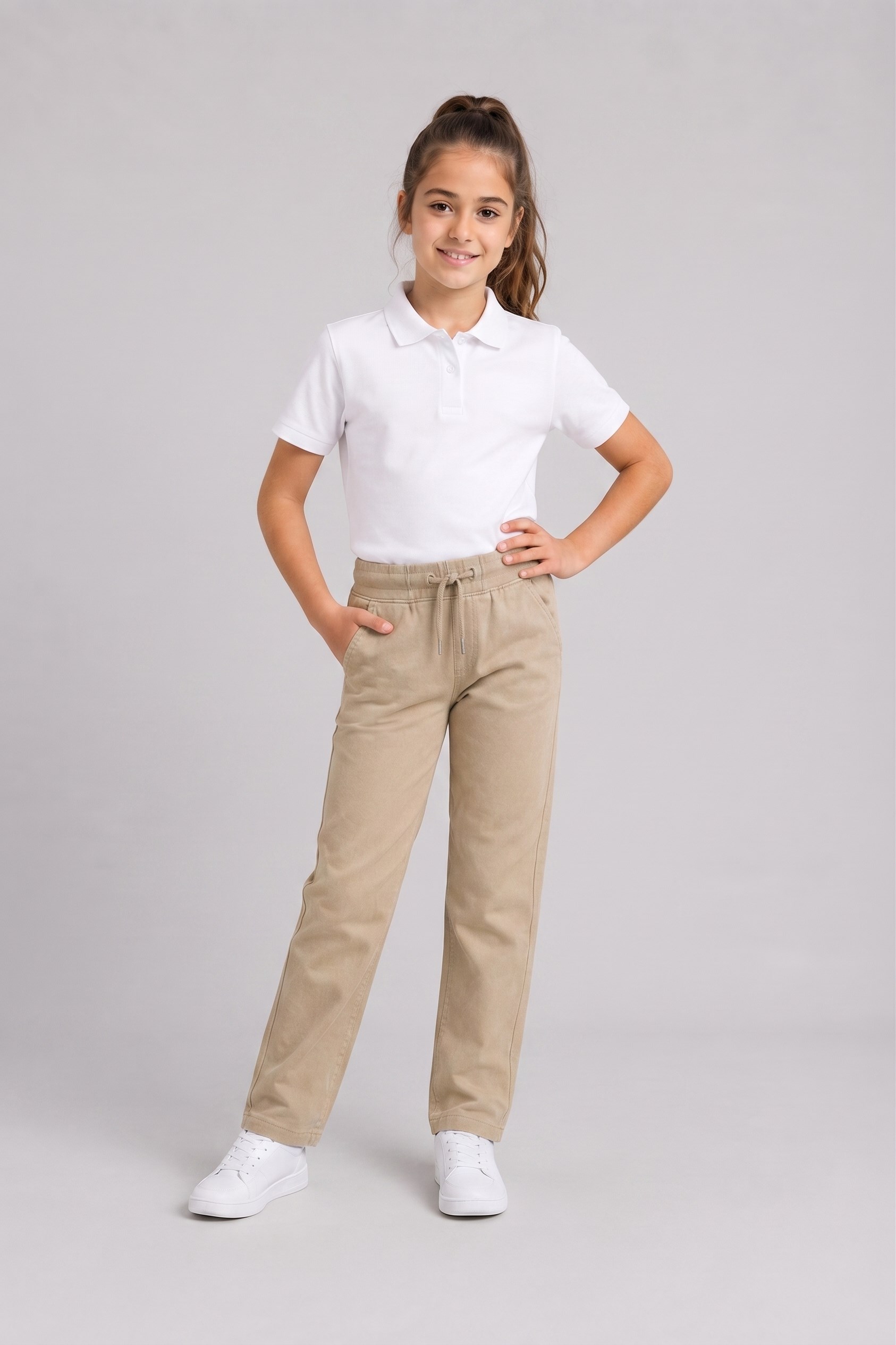 Ritim Unisex Çocuk Okul Pantolonu Bej