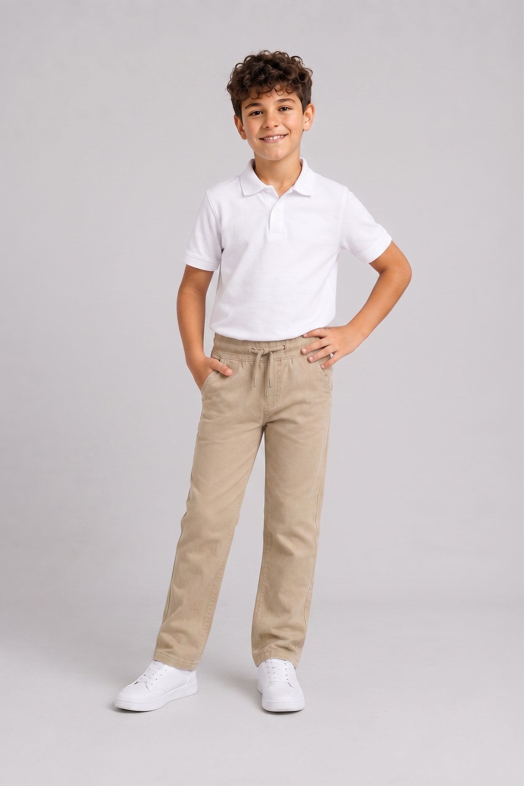 Ritim Unisex Çocuk Okul Pantolonu Bej