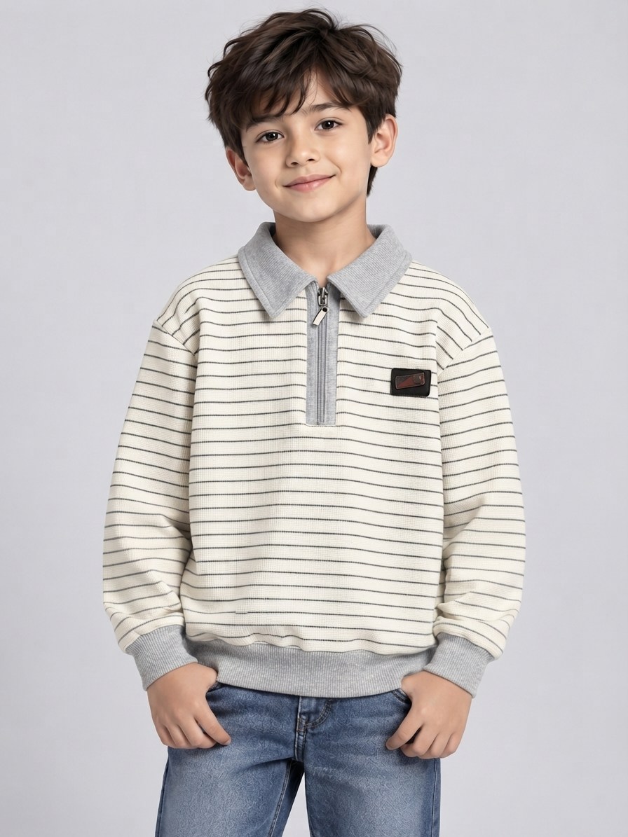 Saron Erkek Çocuk Sweatshirt Gri