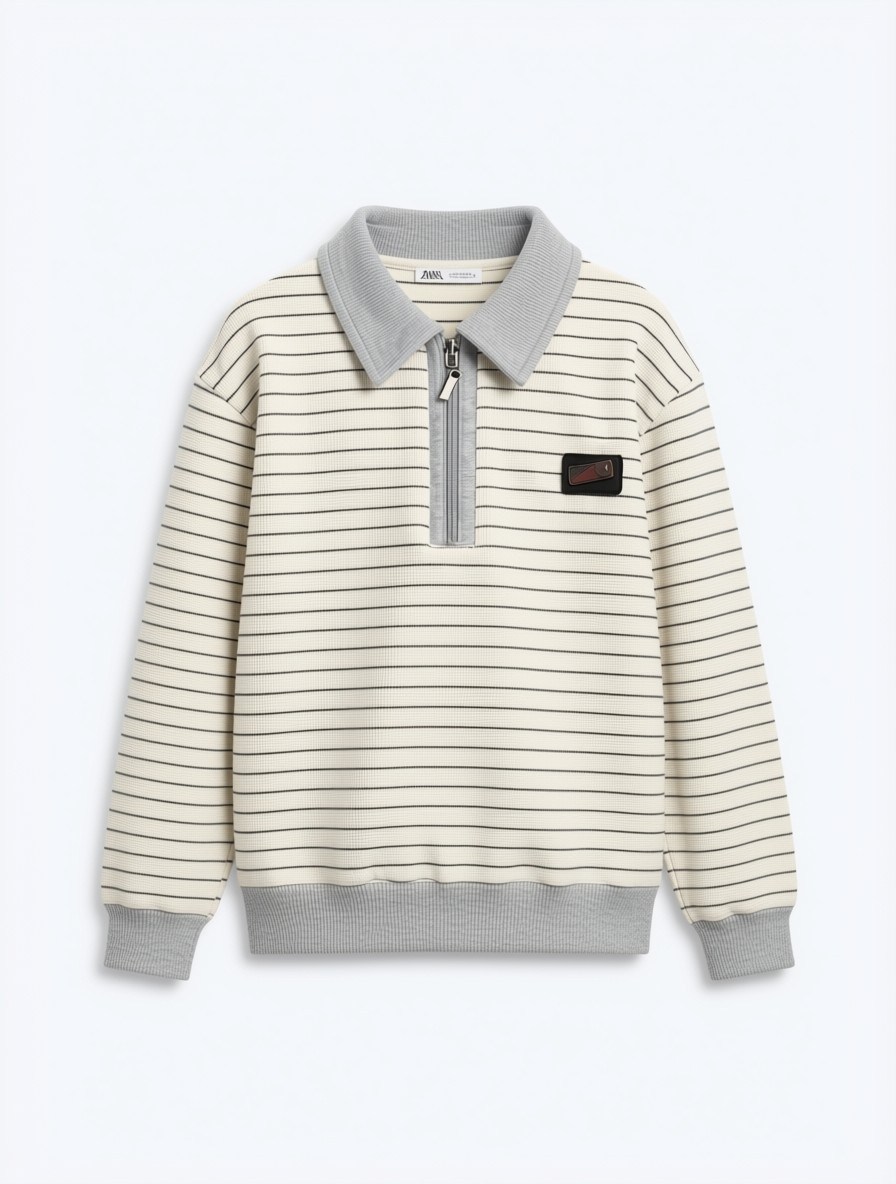 Saron Erkek Çocuk Sweatshirt Gri