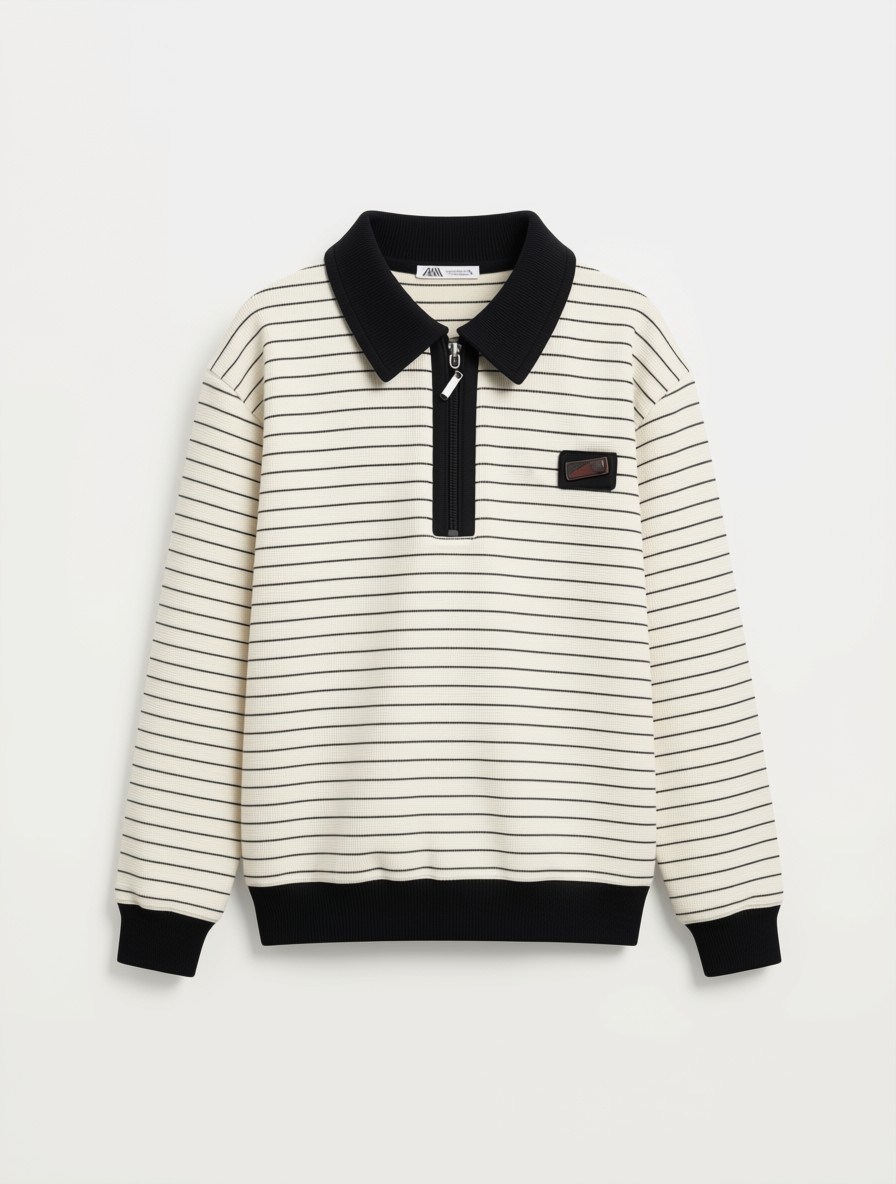 Saron Erkek Çocuk Sweatshirt Siyah