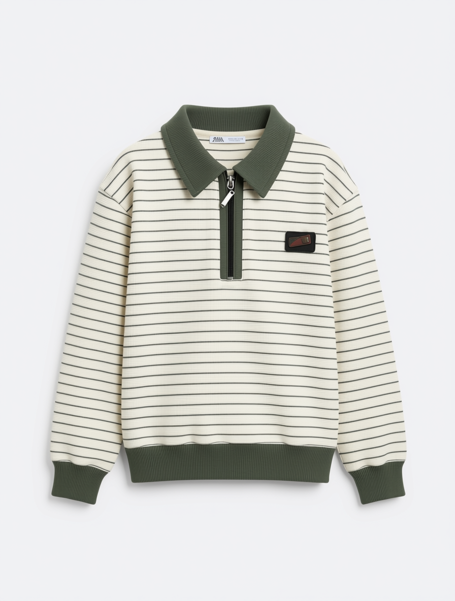 Saron Erkek Çocuk Sweatshirt Yeşil