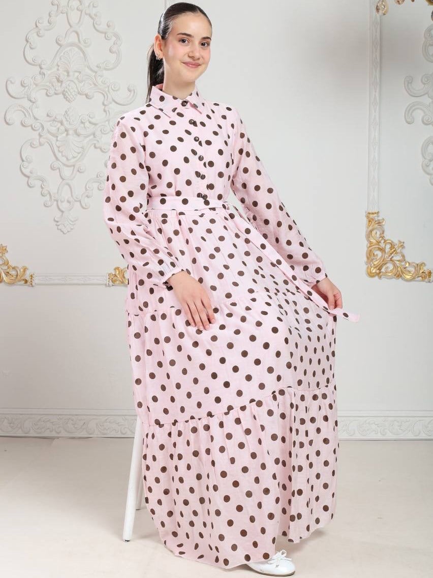 Sera Kız Çocuk Elbisesi Pembe