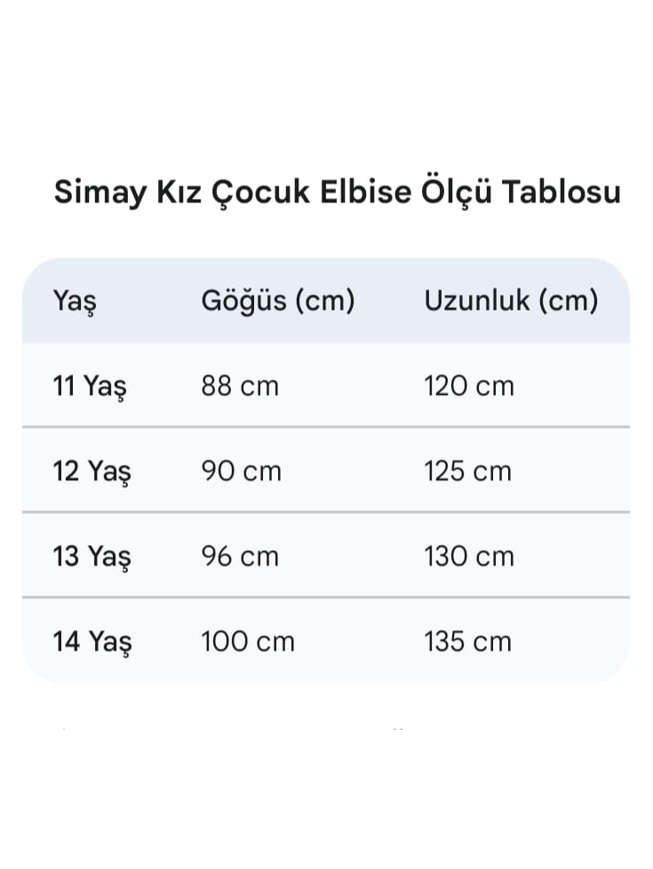 Simay Kız Çocuk Elbise Beyaz - Tesettür Elbise