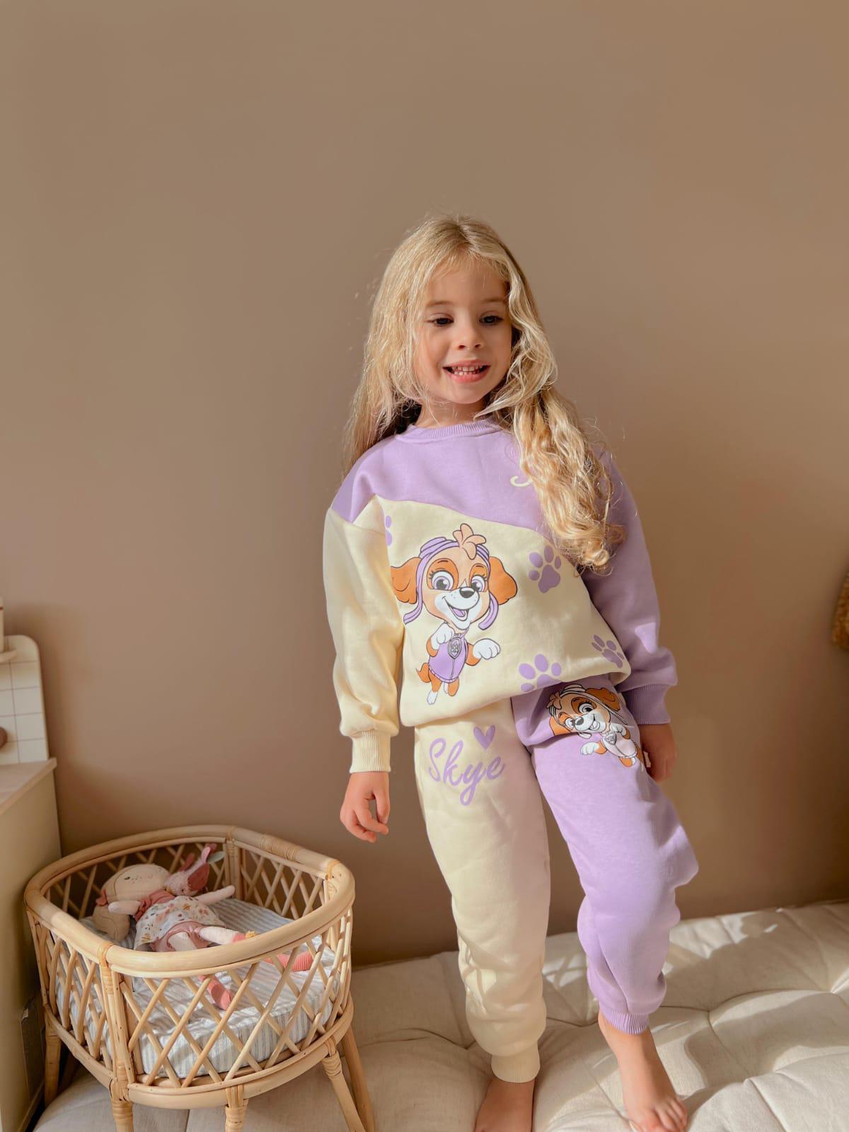 SKYE Baskılı Eşofman Takımı Mor