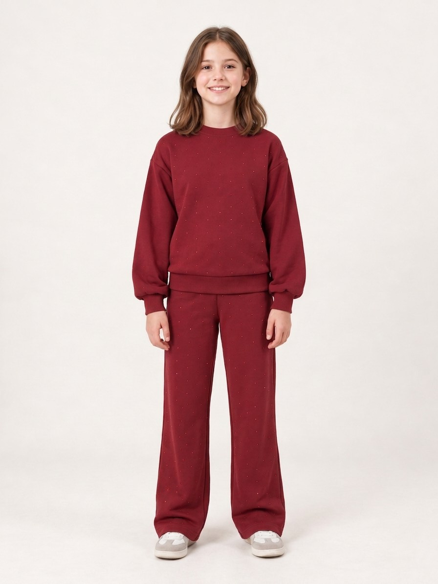Sparkle Mood Eşofman Takımı Bordo