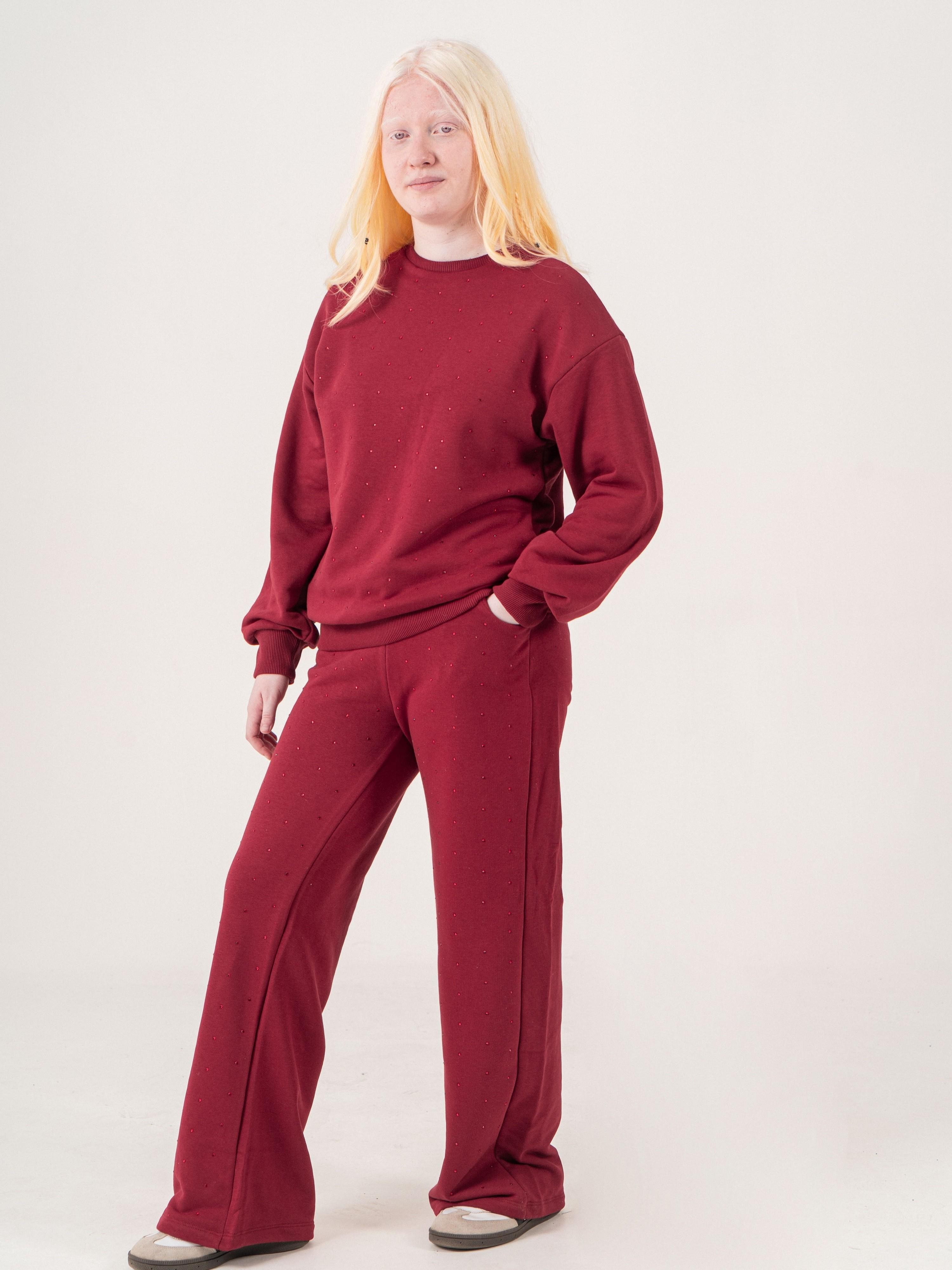 Sparkle Mood Eşofman Takımı Bordo