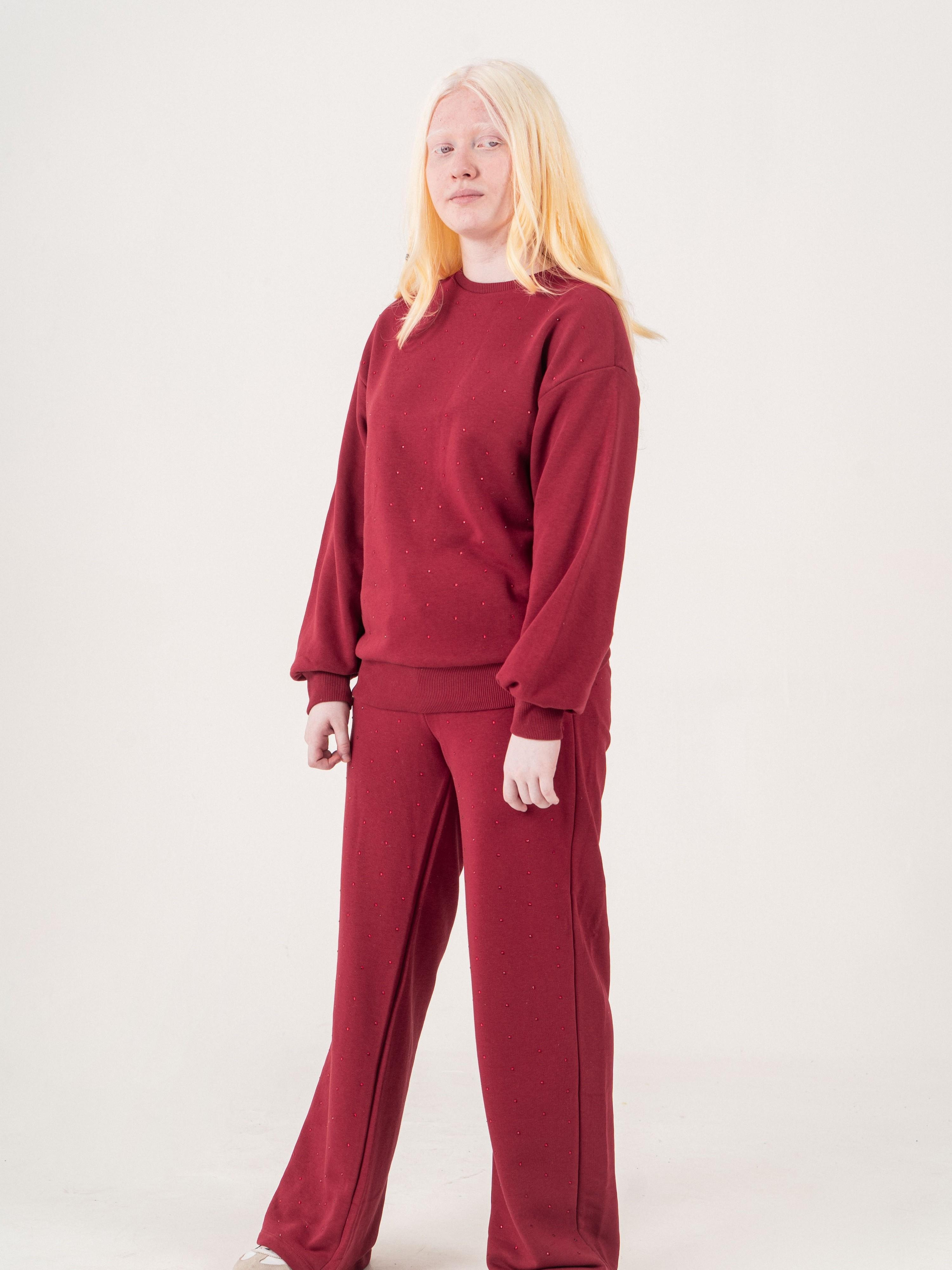 Sparkle Mood Eşofman Takımı Bordo