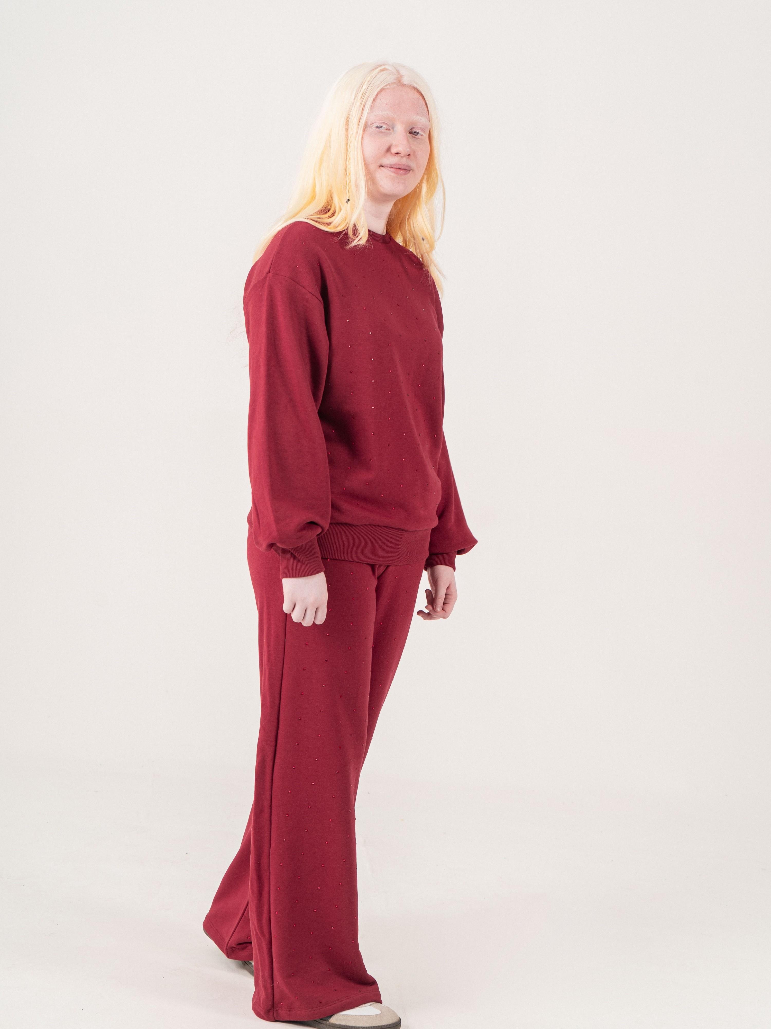 Sparkle Mood Eşofman Takımı Bordo