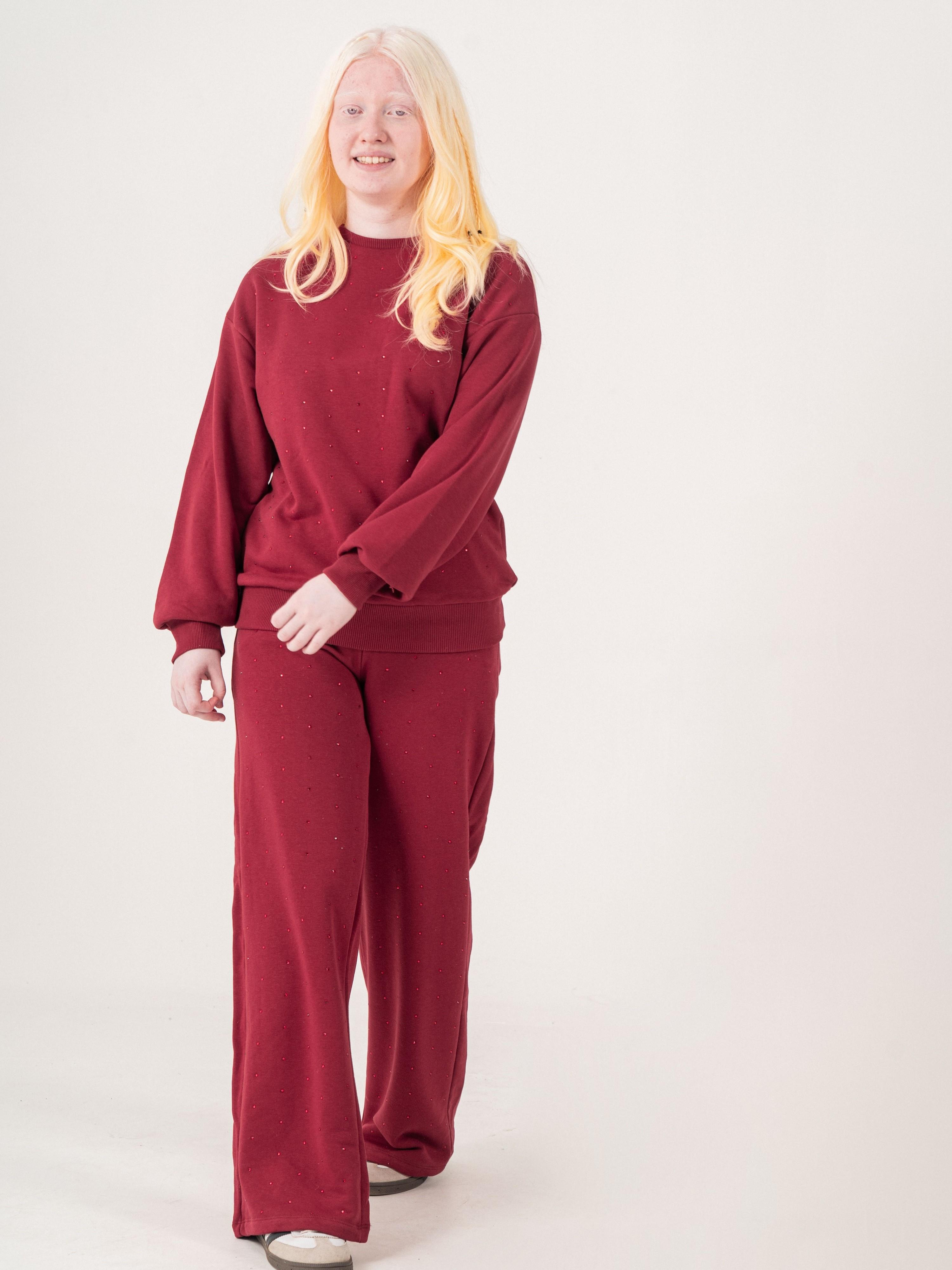 Sparkle Mood Eşofman Takımı Bordo