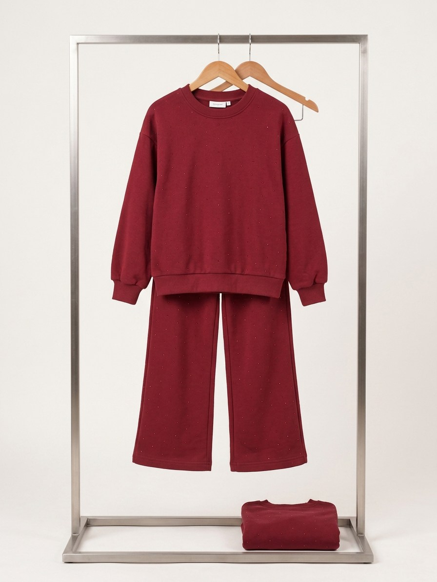 Sparkle Mood Eşofman Takımı Bordo