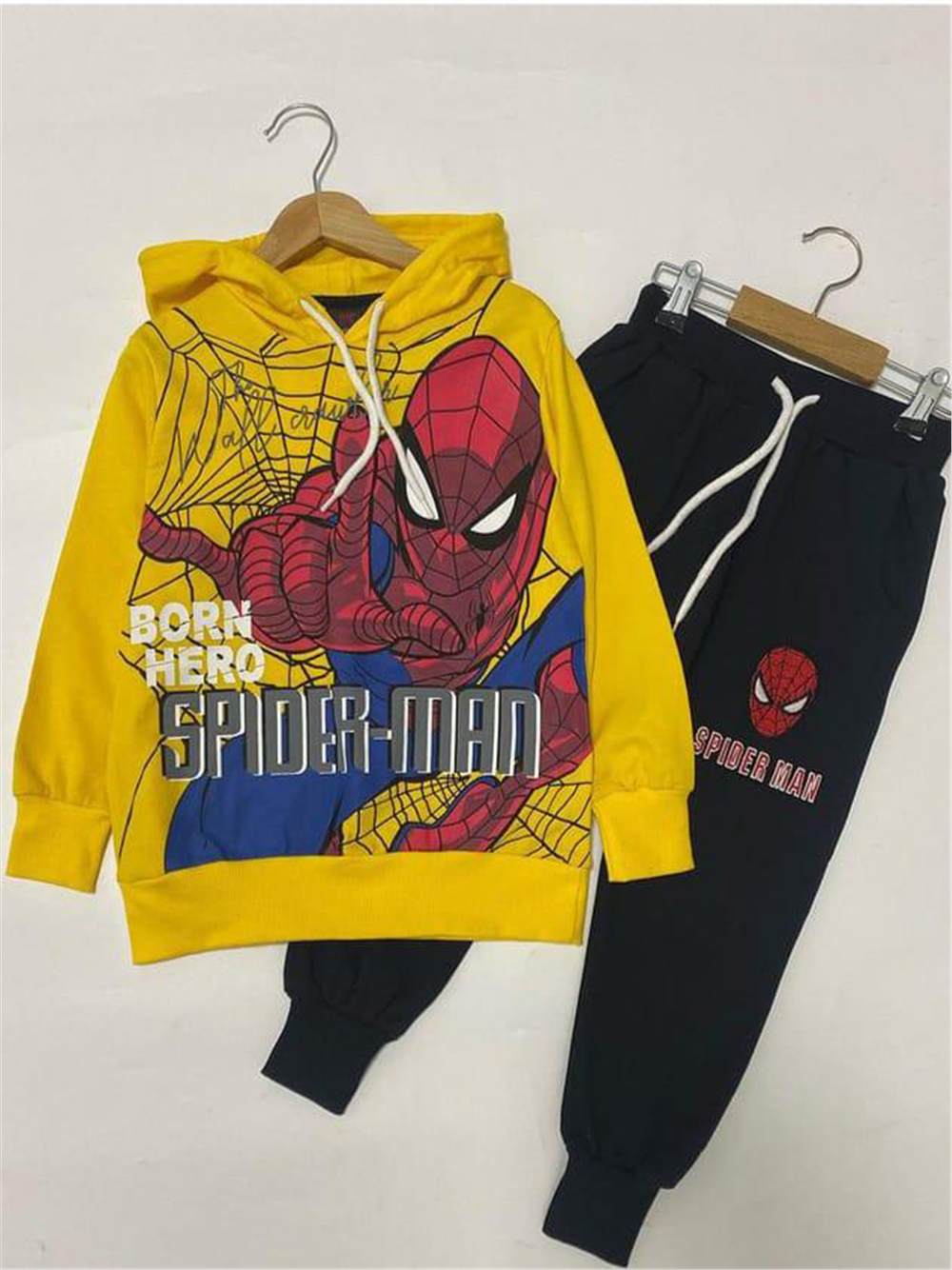 Spiderman Erkek Çocuk Takımı Sarı