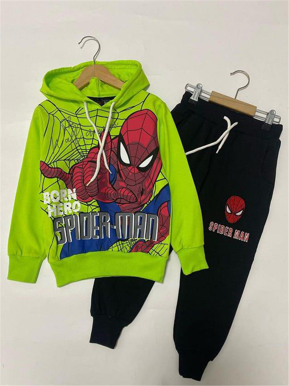 Spiderman Erkek Çocuk Takımı Yeşil