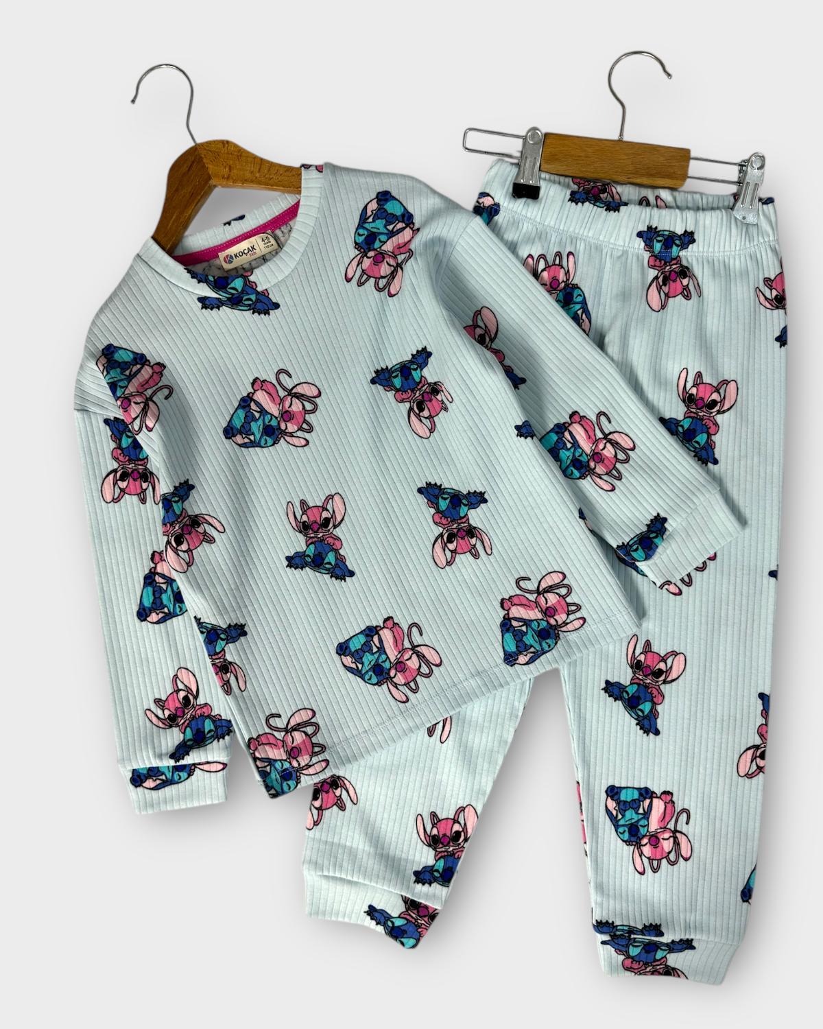 Stitch Pijama Takımı Mavi