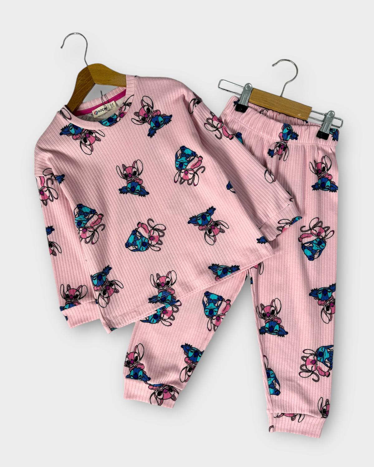 Stitch Pijama Takımı Pembe