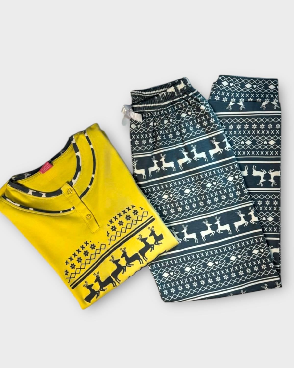 Tarık Pijama Takımı Sarı