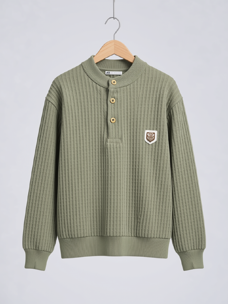 Taron Erkek Çocuk Sweatshirt Yeşil